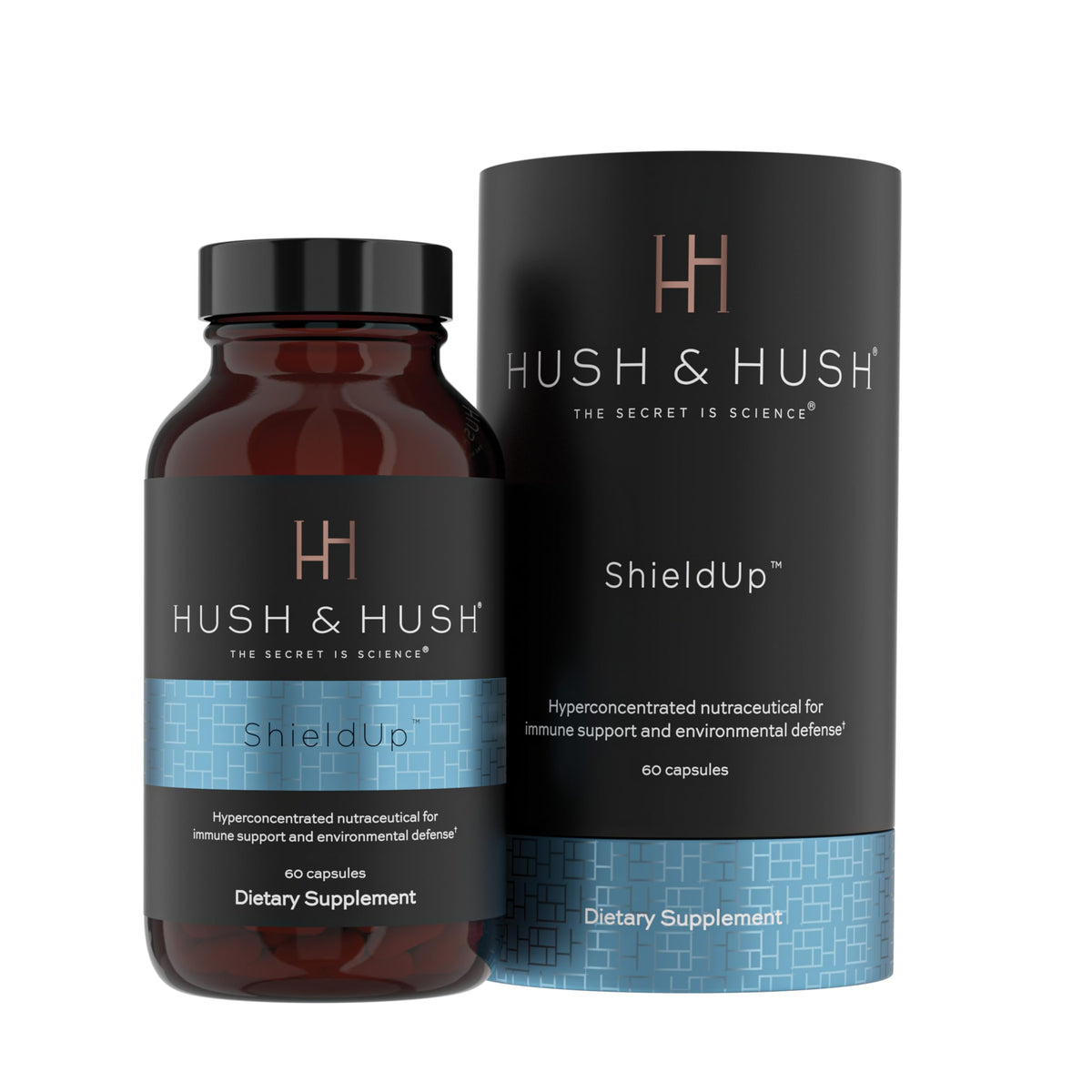 Hush & Hush ShieldUp Immune Booster Energy Supplement - 60 Capsules