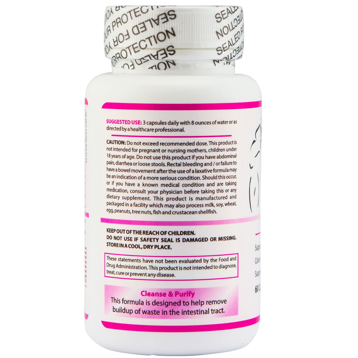 Lady Soma Fiber Cleanse for Women with Probiotics - 60 Capsules - image 3