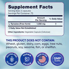 Alpha Flow L-Tyrosine 1000mg Vegan Capsules - 300 Count - image 8