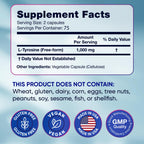 Alpha Flow L-Tyrosine Capsules - 150 Capsules - image 8