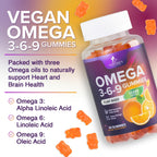 Nature's Nutrition Omega 369 Gummies - Vegan Triple Omega 3