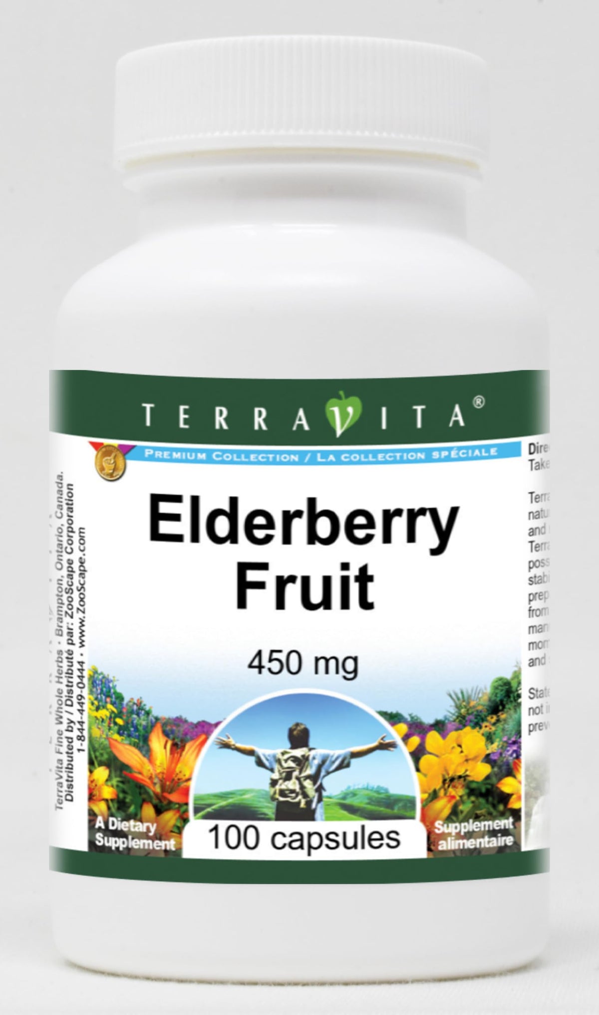 Terravita Elderberry Fruit 450 mg - 100 Capsules