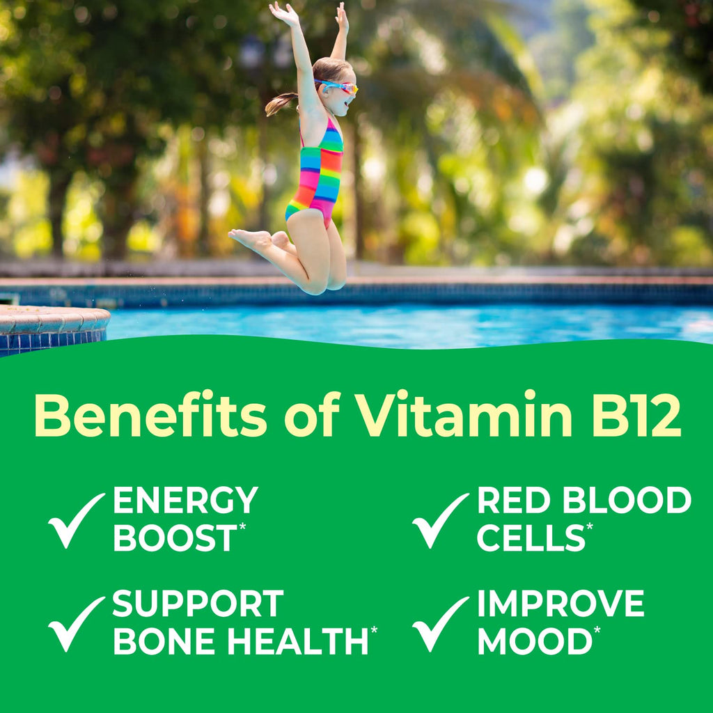 VitaWorks Chewable Vitamin B12 for Kids 1000 mcg - 120 Count - image 3