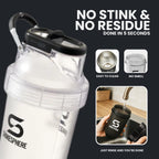 SHAKESPHERE 24oz Bladeless Protein Shaker Bottle - Clear Black - image 8