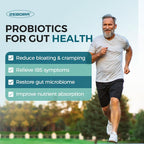 ZEBORA Probiotics for Men Digestive Health 60 Billion CFU - 90 Tablets - image 4