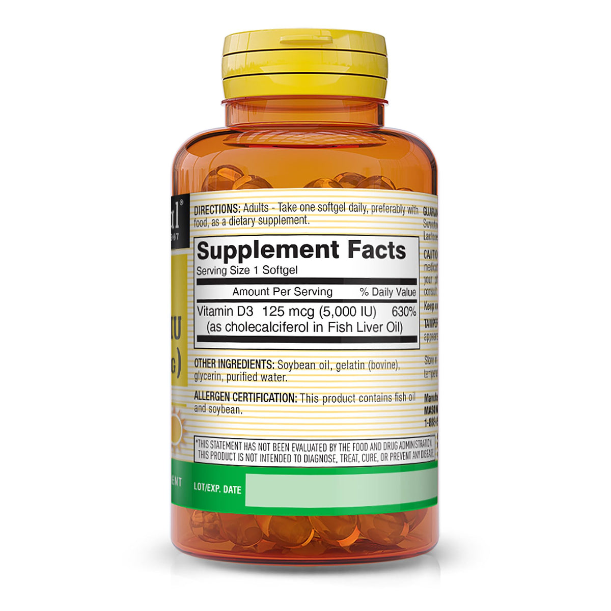 MASON NATURAL Vitamin D3, Bone & Muscle Support