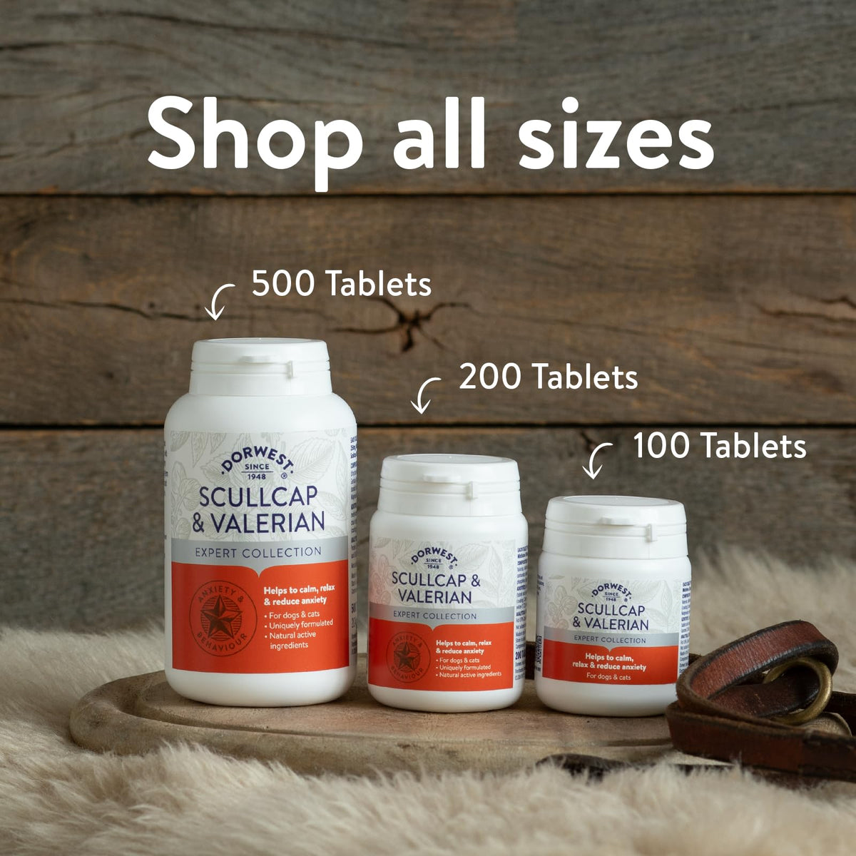 Dorwest Herbs Scullcap and Valerian Tablets for Dogs and Cats - 500 Tablets - image 5