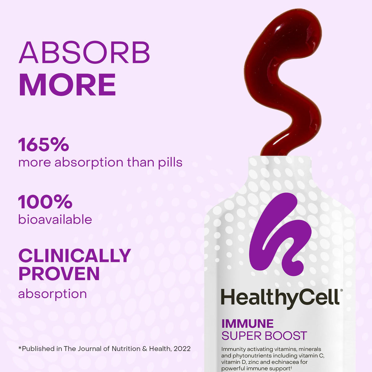 HealthyCell Immune Super Boost Daily Liquid Supplement