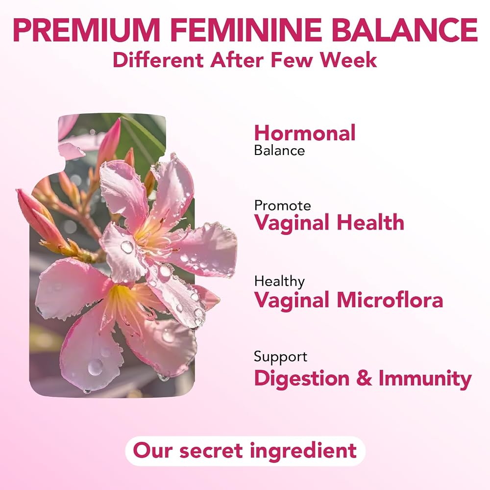 MEGNETA Feminine Balance Supplements for Women Energy - 60 Capsules - image 2