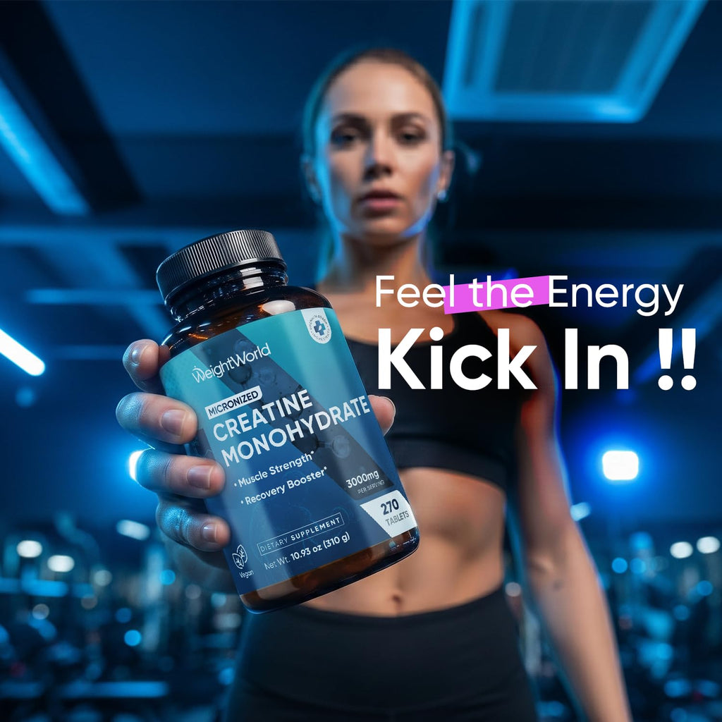 WeightWorld Micronized Creatine Monohydrate 1000mg - 270 Tablets - image 4