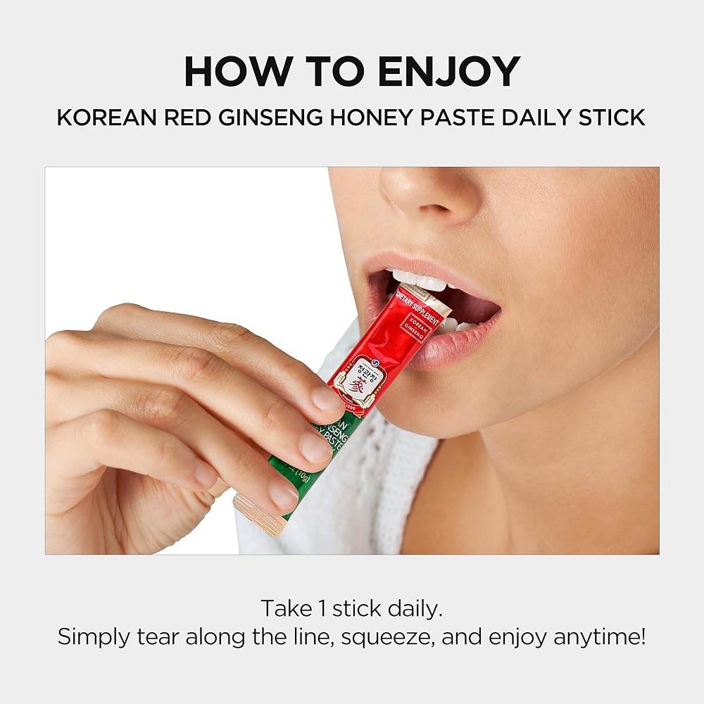 JUNG KWAN JANG Korean Red Ginseng Honey Paste Energy Booster - 30 Sticks - image 6