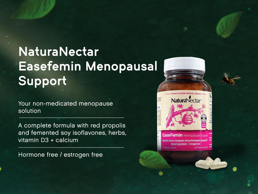 NaturaNectar EaseFemin Menopause Support Red Bee Propolis - 30 Capsules - image 4