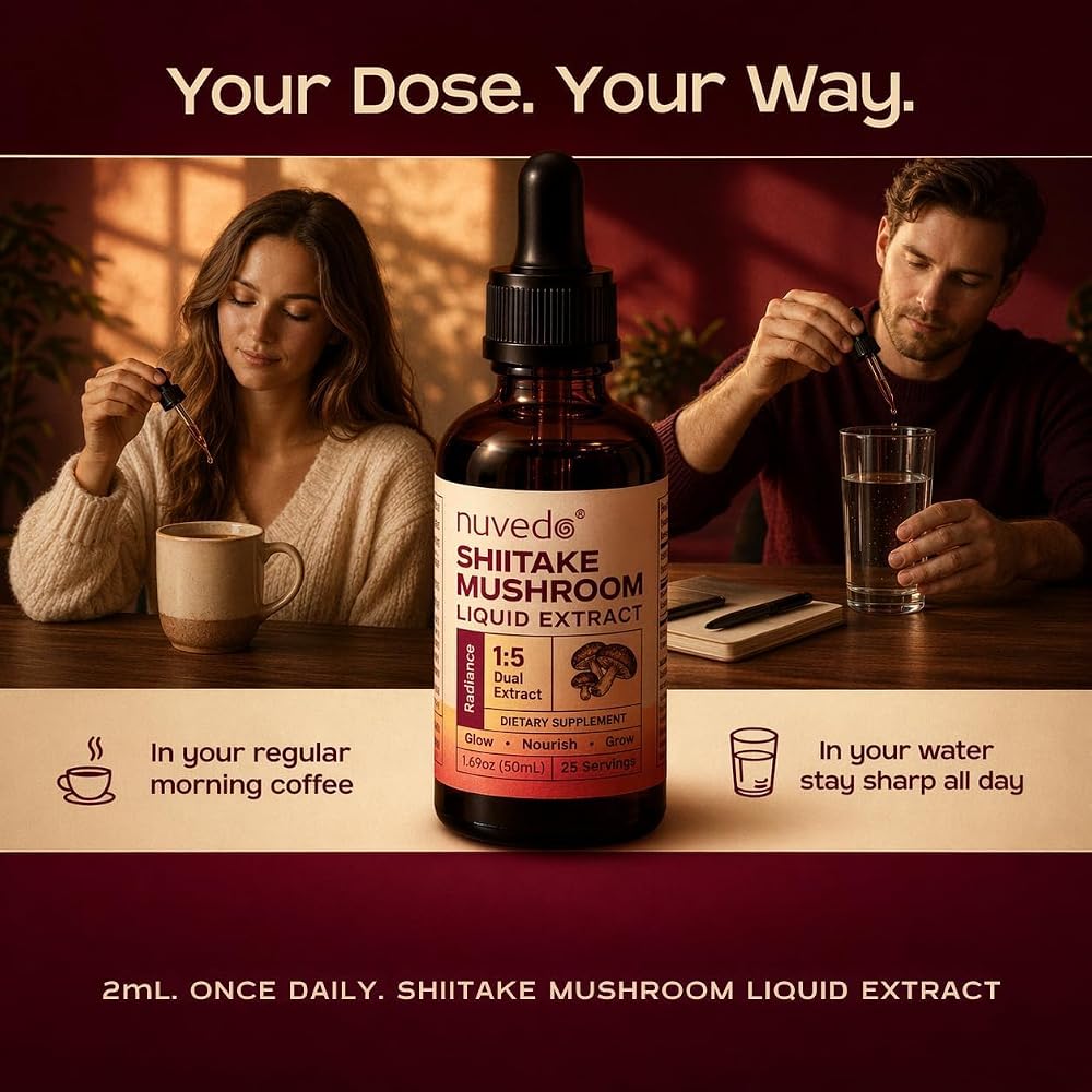 Nuvedo Shiitake Mushroom Liquid Extract - 1.69 fl oz - image 5