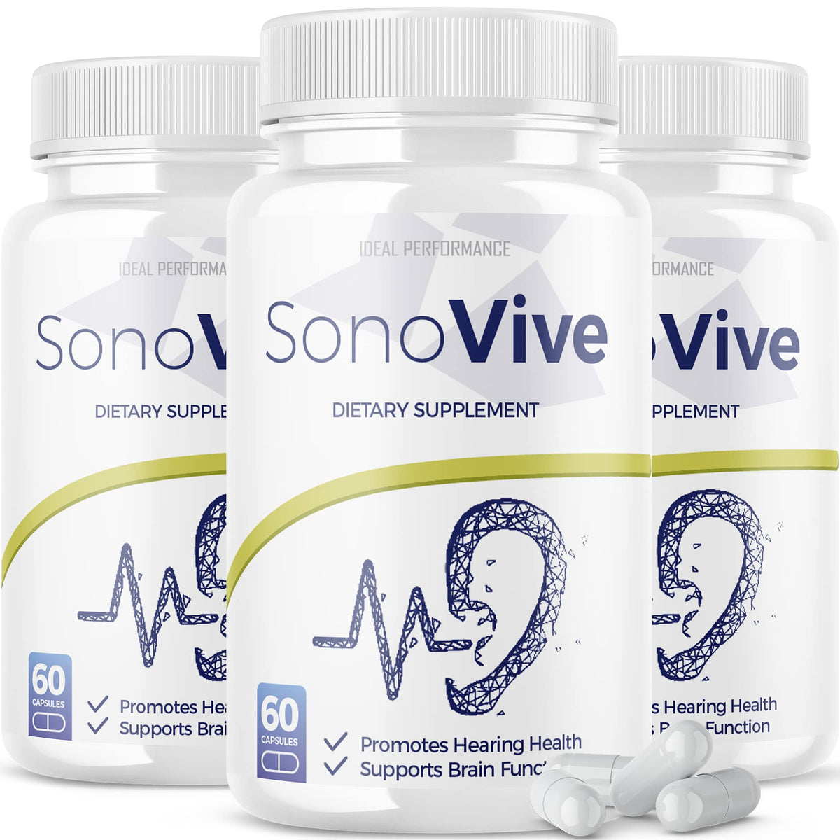 IDEAL PERFORMANCE Sonovive Capsules for Ear Comfort - 180 Capsules