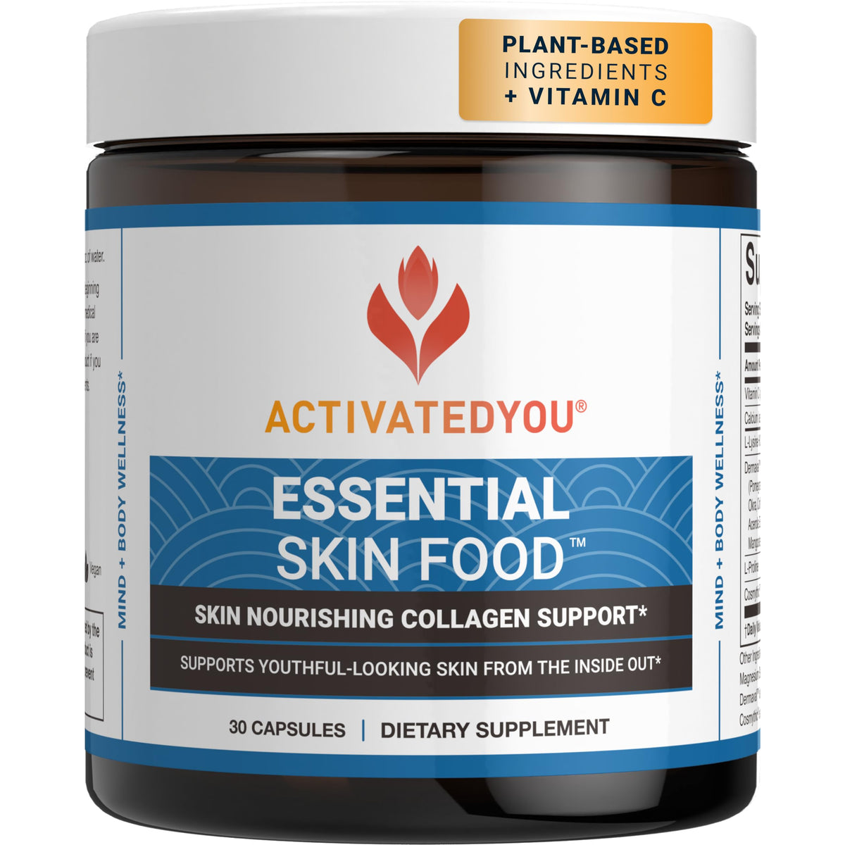 ACTIVATEDYOU Essential Skin Food Collagen Support - 30 Capsules