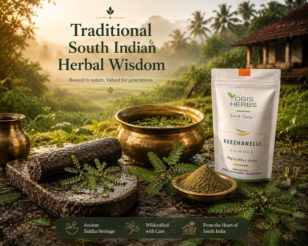 YOGIS HERBS Keezhanelli Powder (Phyllanthus Niruri)