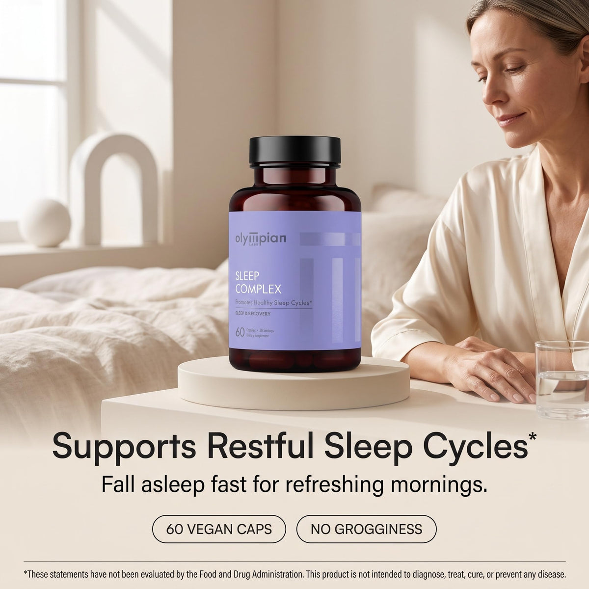 Olympian Labs Rest Easy Melatonin and Herbal Blend for Sleep - 60 Capsules - image 5