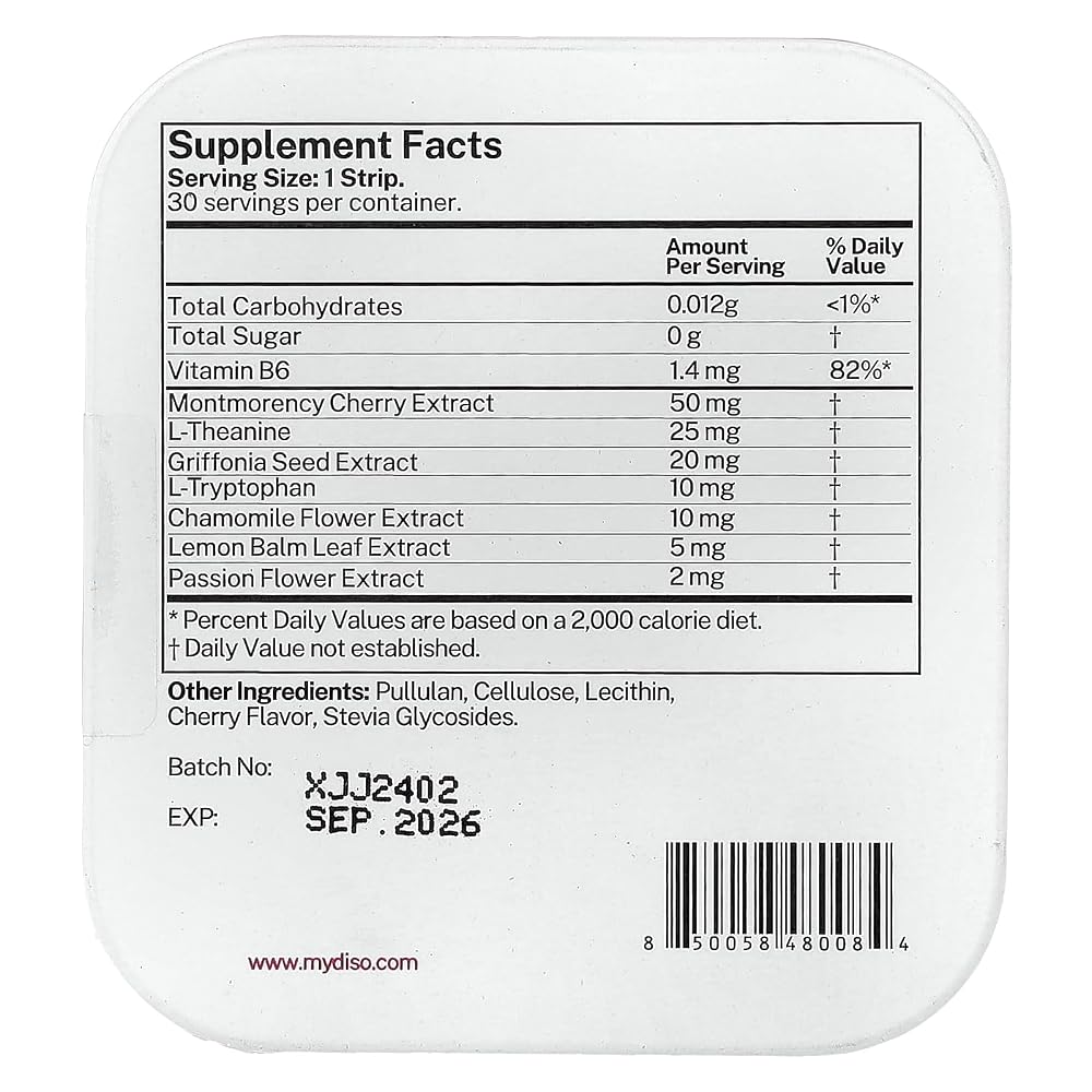 DISO Snooze Fast-Dissolving Oral Strips for Sleep - 30 Strips - image 2