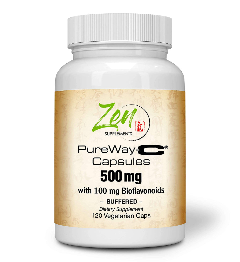 Zen Supplements Buffered Vitamin C 500mg - 120 Vegetarian Capsules