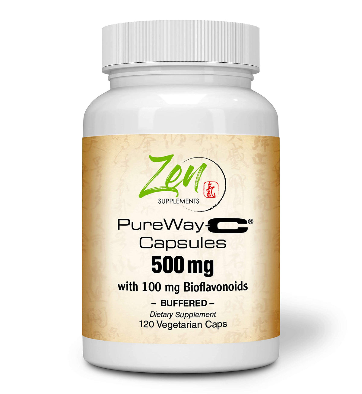 Zen Supplements Buffered Vitamin C 500mg - 120 Vegetarian Capsules