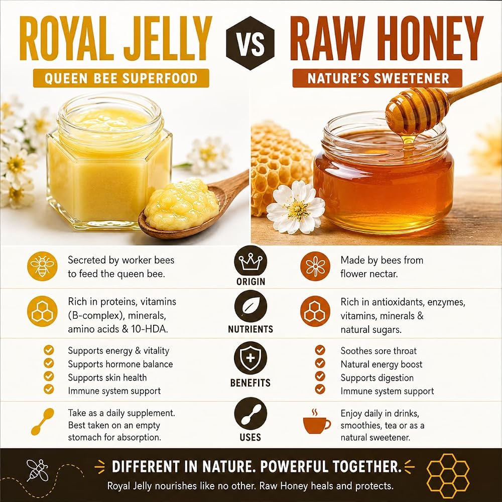 Naturifyze 100% Raw Royal Jelly Pure Nutrition Supplement - 2 fl oz - image 5