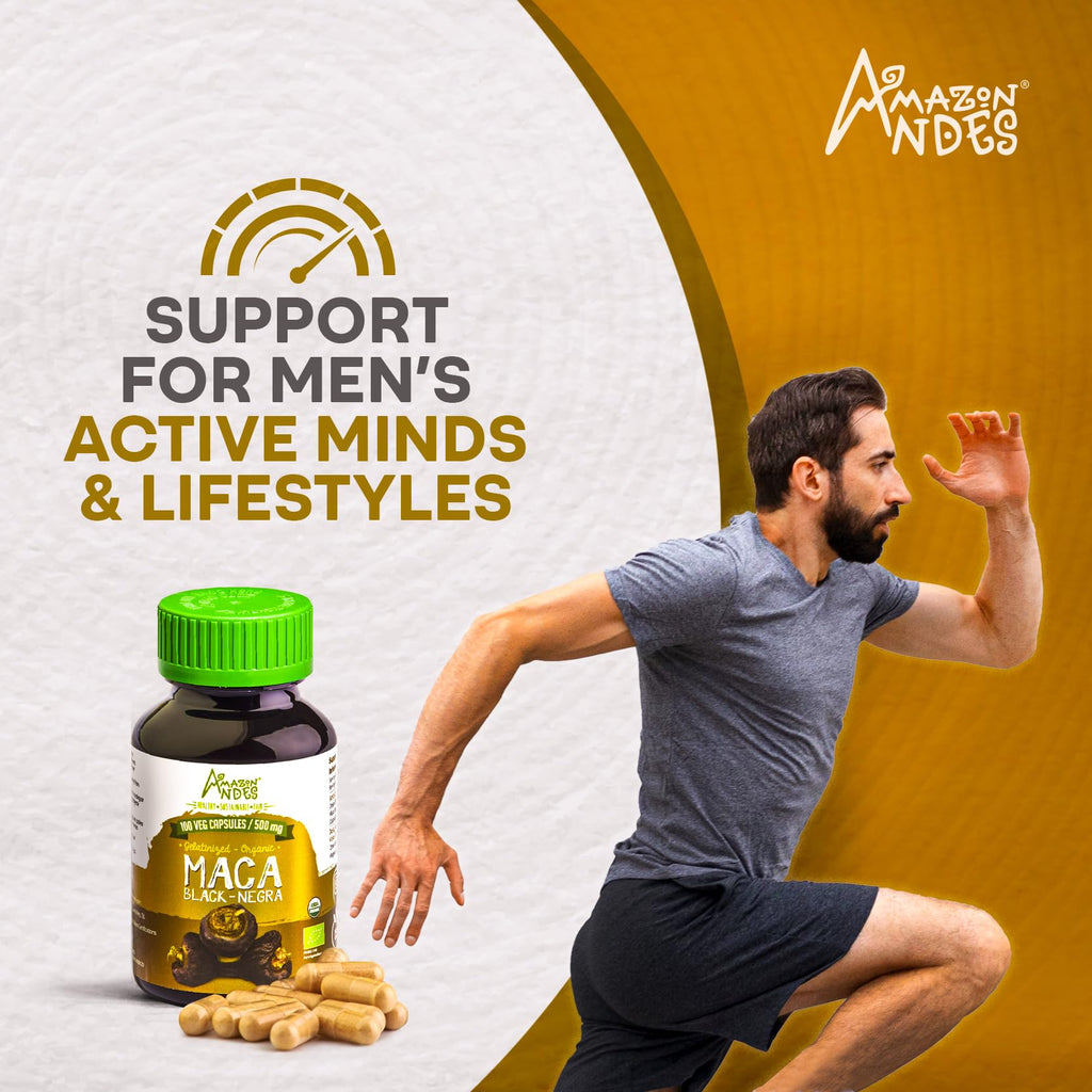 Amazon Andes Black Maca Root Capsules 1500mg - 100 Capsules - image 3