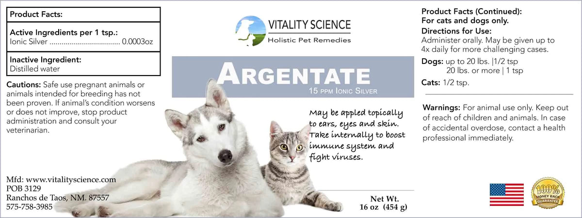 Vitality Science Argentate Ionic Silver for Dogs