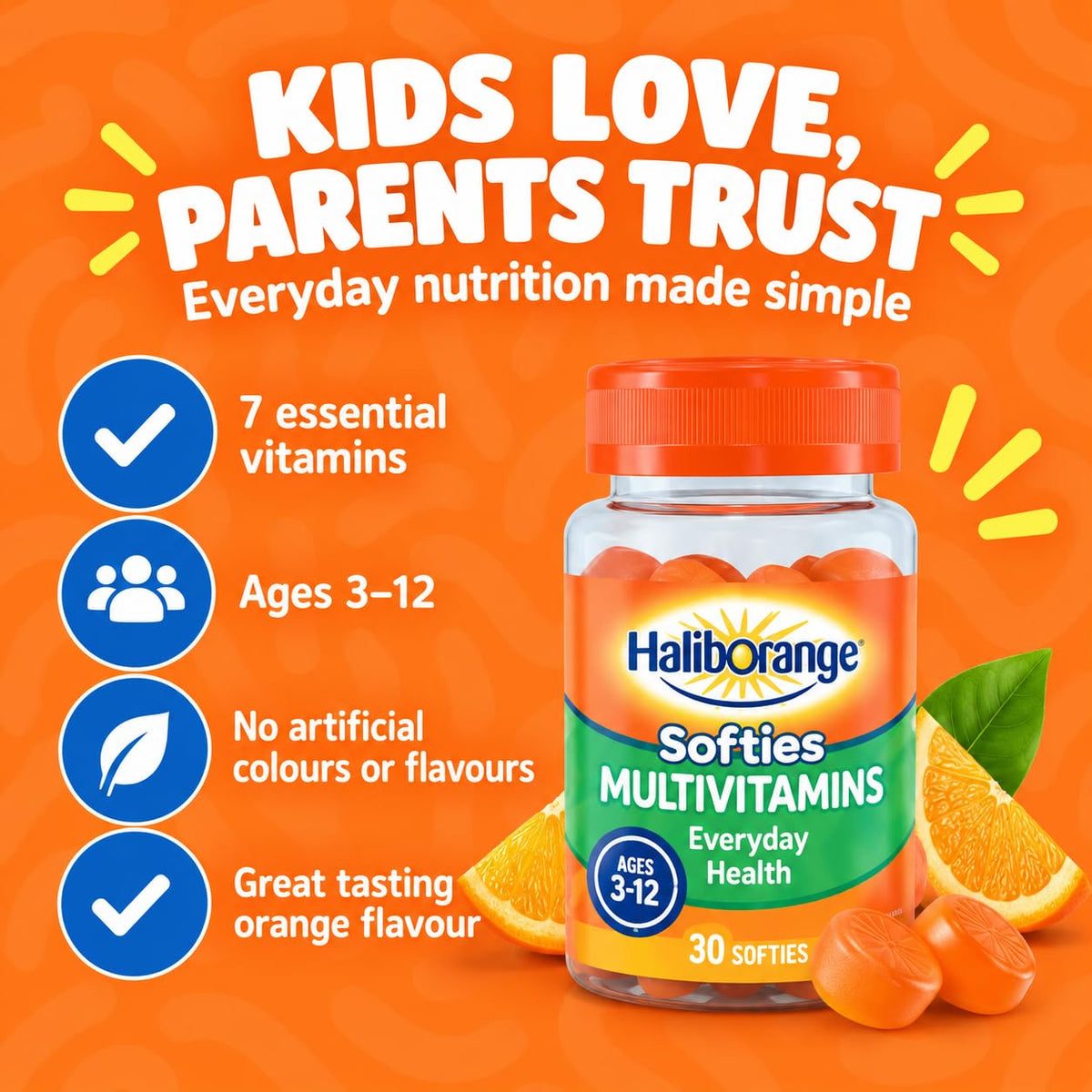 Haliborange Orange Multivitamin Softies - 30 Capsules - image 9
