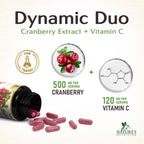 Nature's Nutrition Cranberry Pills Supplement 500mg Per Serving