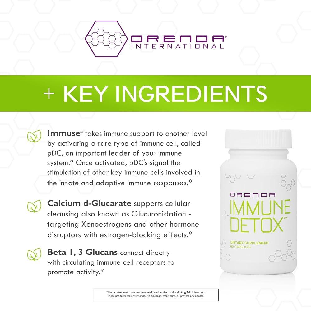 Orenda Immune + Detox Postbiotic Formula - 60 Capsules - image 4