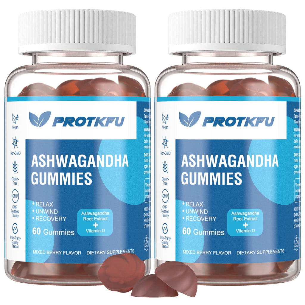 ProTKFU Ashwagandha Gummies with Vitamin D - 120 Count