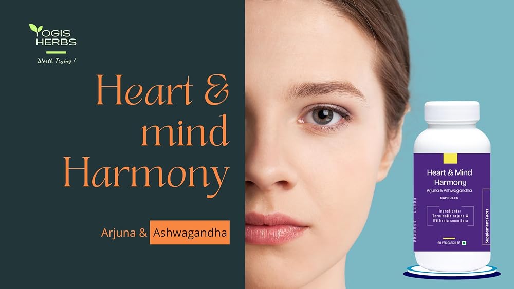 YOGIS HERBS Heart & Mind Harmony Arjuna & Ashwagandha - 90 Capsules - image 6