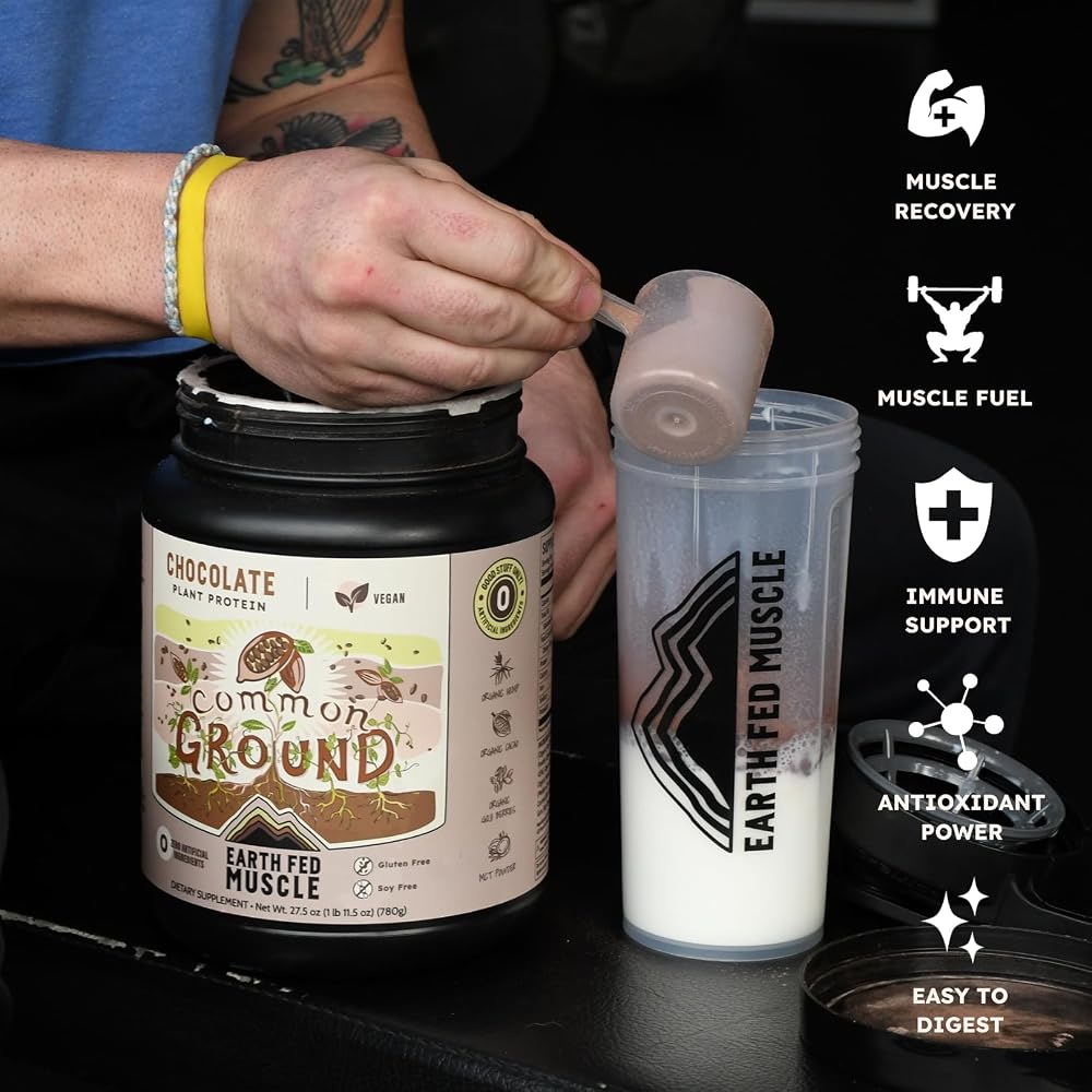 Earth Fed Muscle Common Ground Vegan Protein Powder