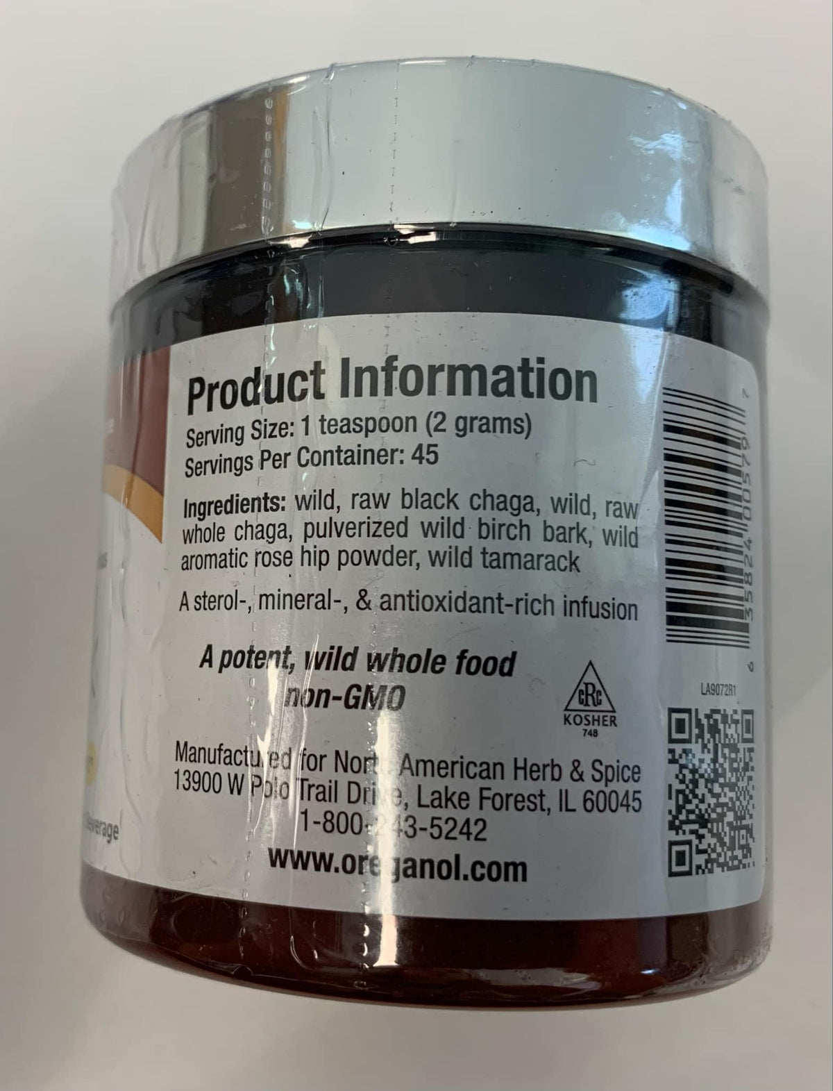 NORTH AMERICAN HERB & SPICE ChagaBlack Tea - 45 Servings - image 3