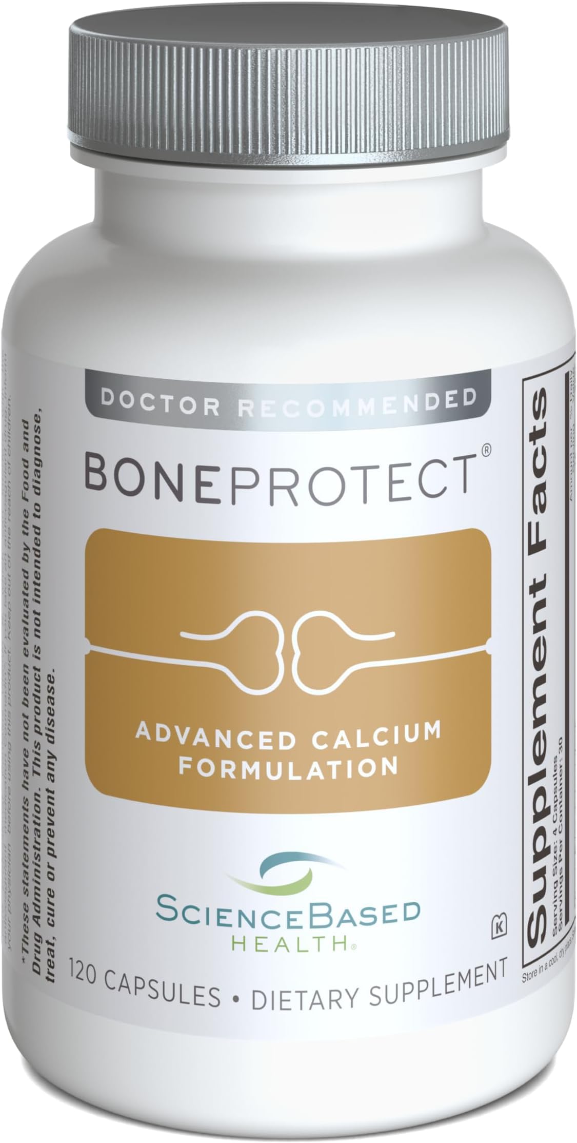 ScienceBased Health BoneProtect Bone Health Supplement - 120 Capsules