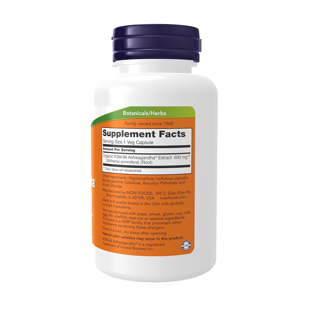 NOW KSM-66 Ashwagandha Stress & Sleep Support - 90 Vegetarian Capsules - image 2