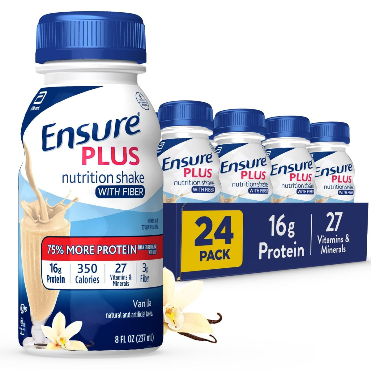 Ensure Plus Milk Chocolate Nutrition Shake With Fiber