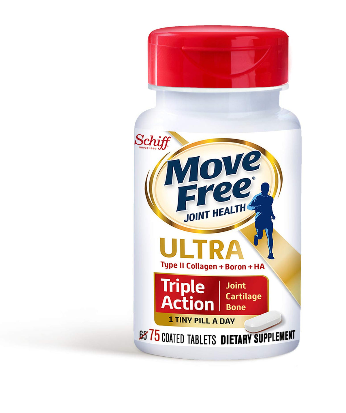Move Free Ultra Triple Action Type II Collagen Tablets - 225 Count - image 3