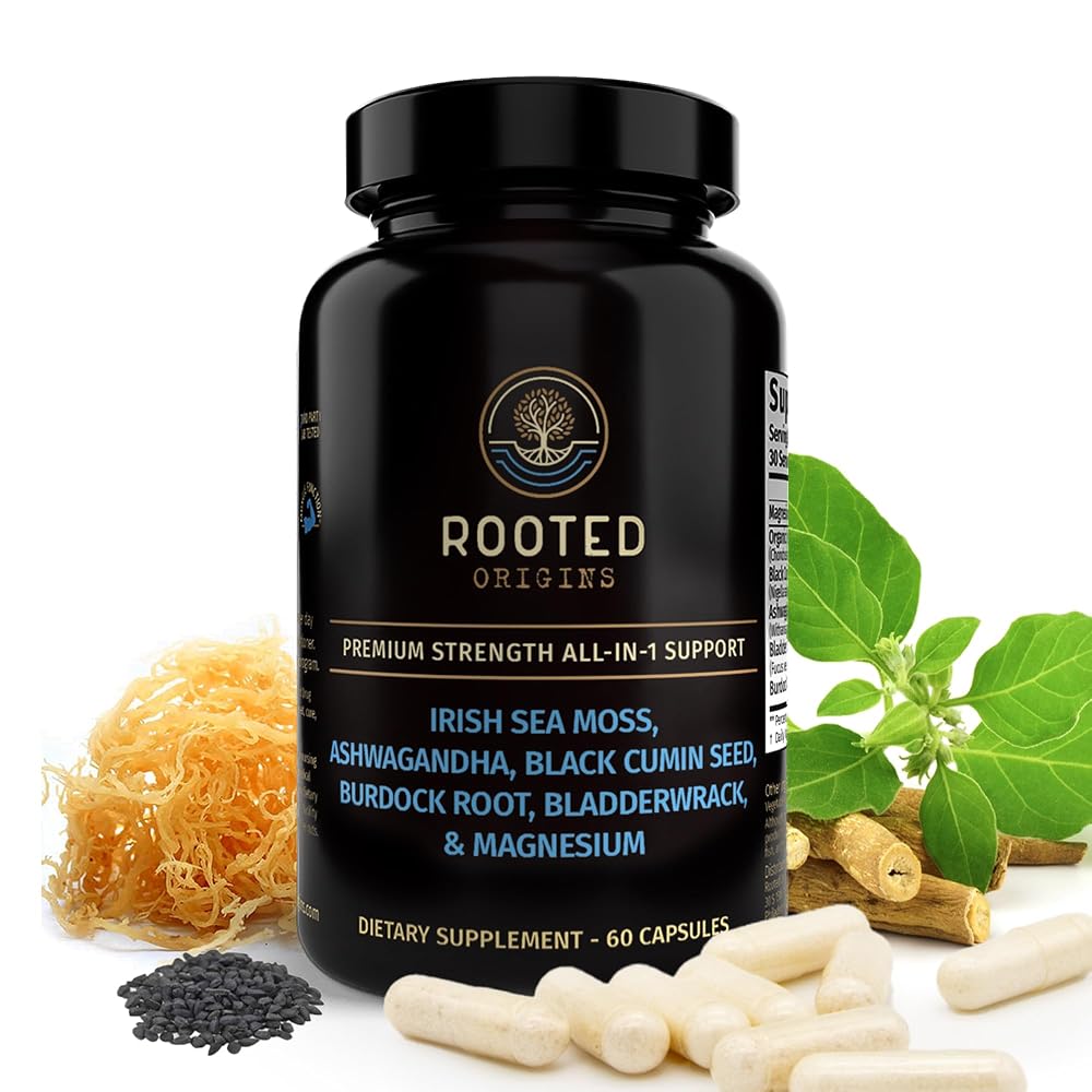 Rooted Origins Sea Moss Advanced Capsules – 60 Capsules