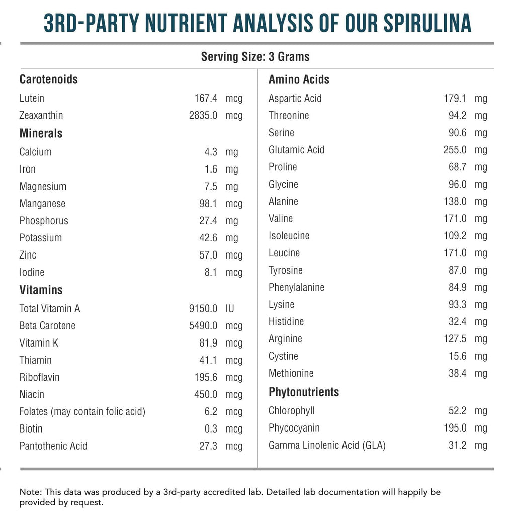 Triquetra Health Organic Spirulina Powder - 75 Servings - image 4
