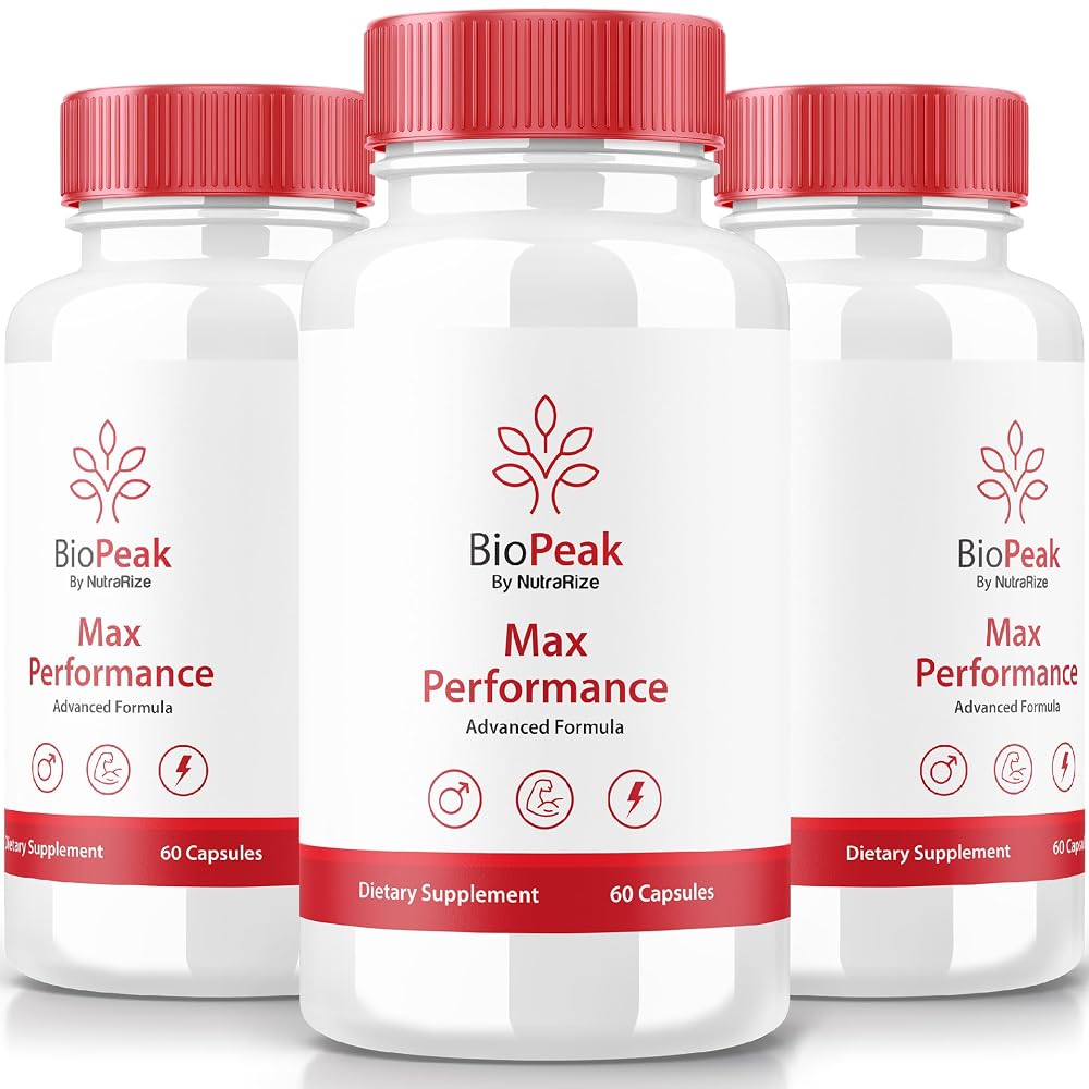 NutraRize Biopeak Advanced Formula All Natural Supplement - 180 Capsules