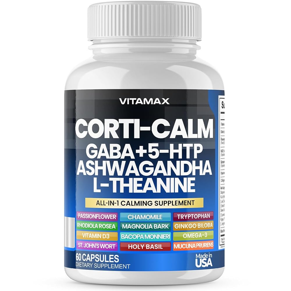 Vitamax Corti-Calm Cortisol Supplement for Relaxation - 60 Capsules