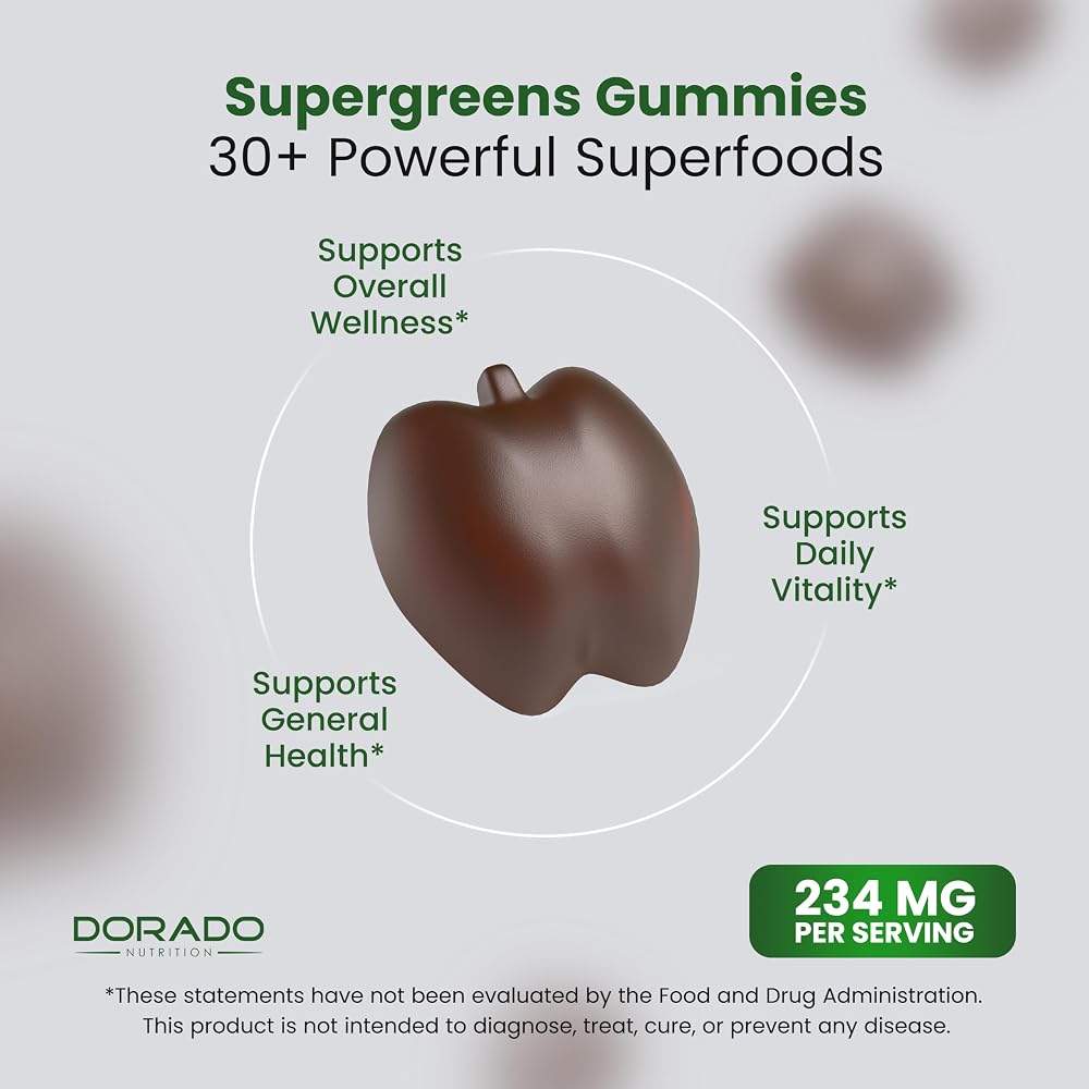 DORADO NUTRITION Supergreens Gummies Immunity Support - 60 Count - image 4