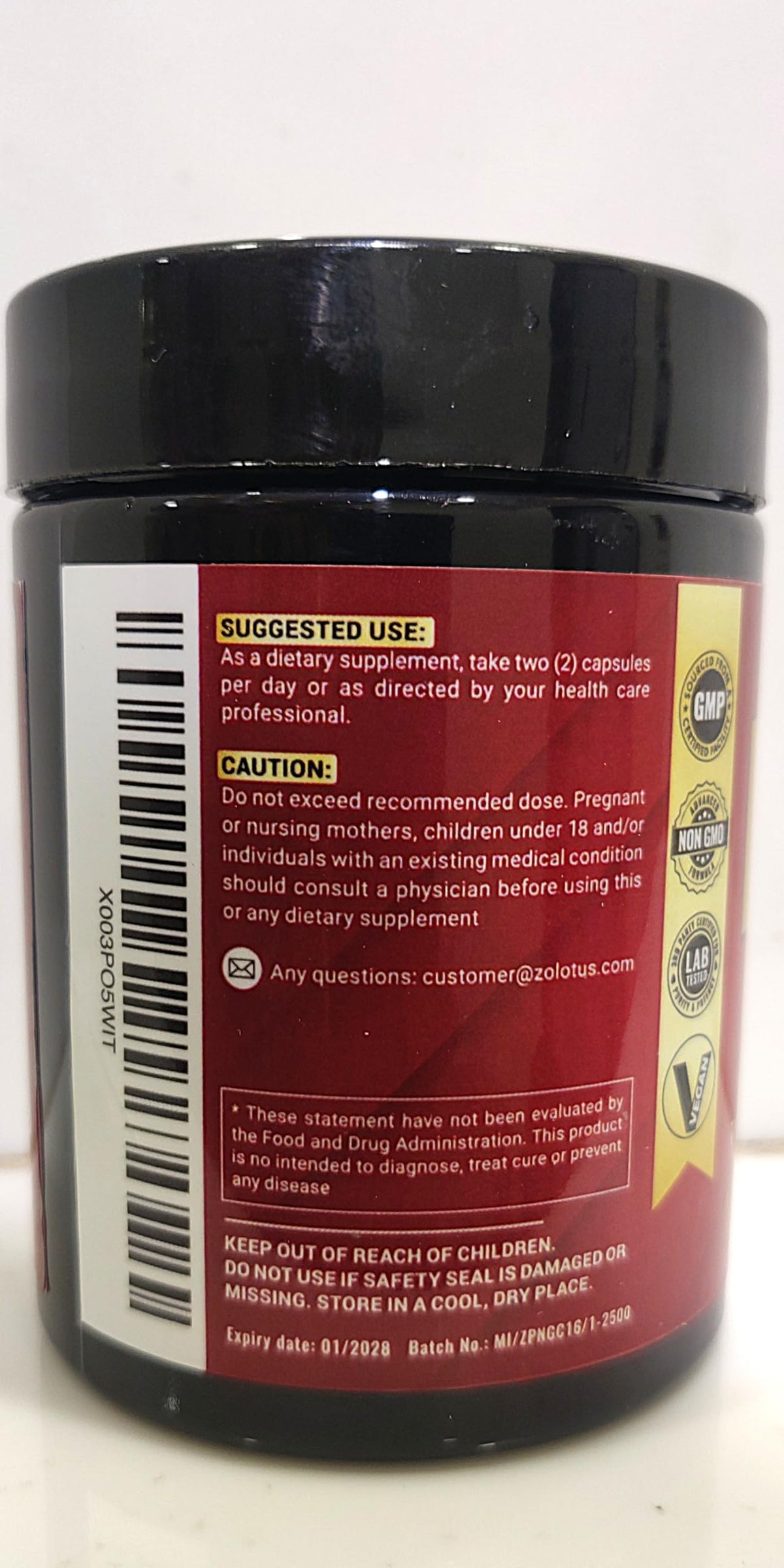 Zolotus Apple Cider Vinegar with Turmeric & Herbs - 120 Capsules - image 4