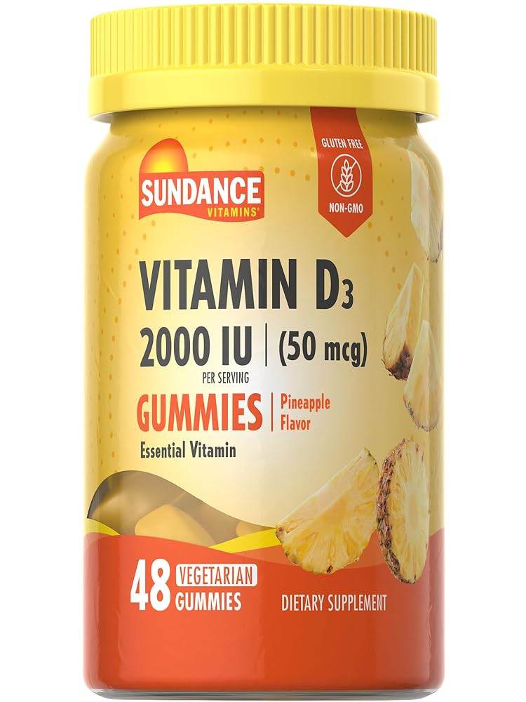 Sundance Vitamin D3 Gummies 2000 IU - 48 Count