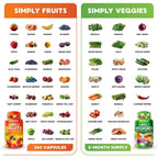 Simply Nature's Pledge -Packed with 42 Different Fruits & Vegetables