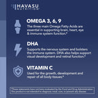 Havasu Nutrition Vegan Omega 3 6 9 Gummies with DHA - 60 Count - image 3