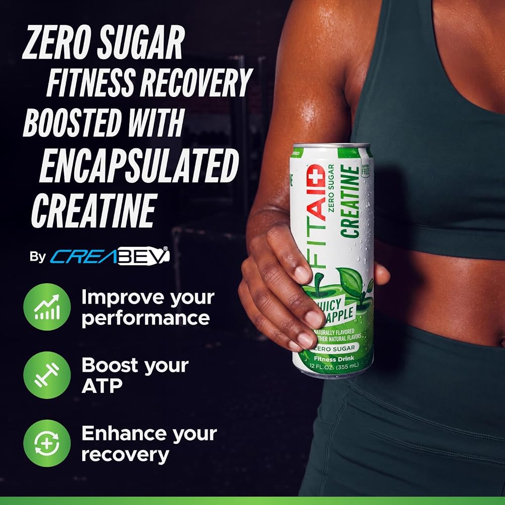 LIFEAID Creatine Recovery Drink, Electrolytes, Zero Sugar