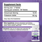 Safrel Potassium Iodide 65 mg Thyroid Support - 60 Tablets - image 6