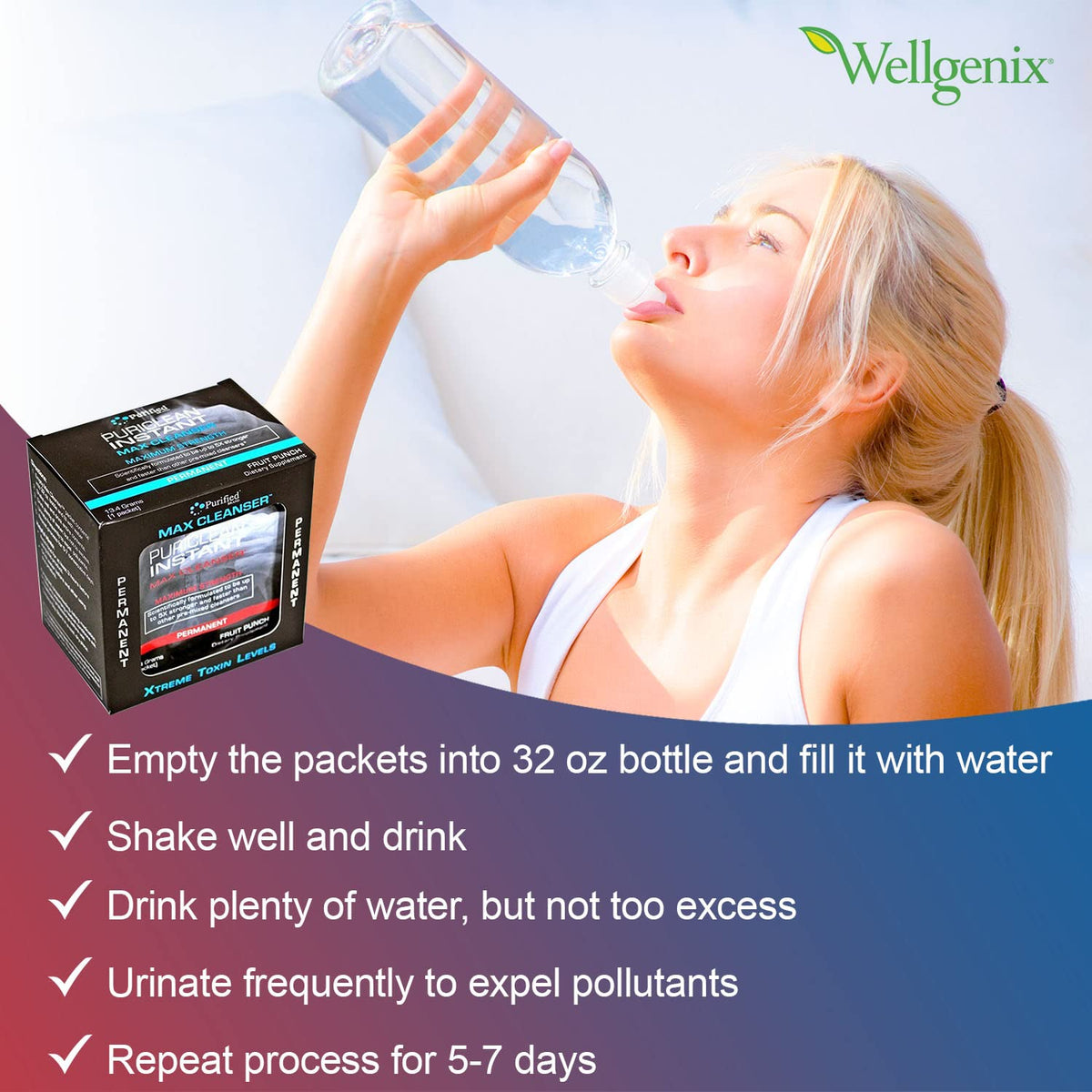 Wellgenix Puriclean Instant Max Cleanser - 7 Day Detox - image 4